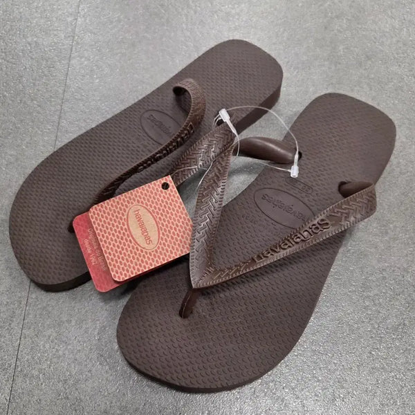 [BUNJANG] Havaianas Flip-Flops Dark Brown / 하바이아나스 쪼리 다크브라운 새상품 (255)