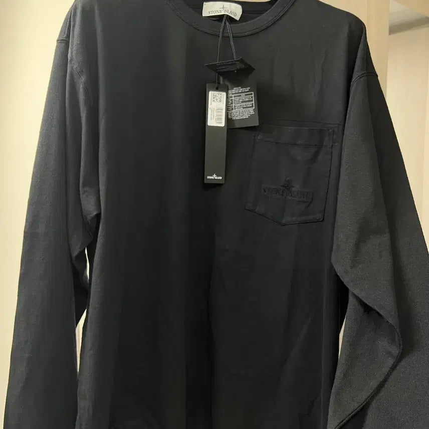 [BUNJANG] Stone Island 24SS Long Sleeve T-Shirt XL Black / 24ss 스톤아일랜드 긴팔티셔츠 xl (새상품)