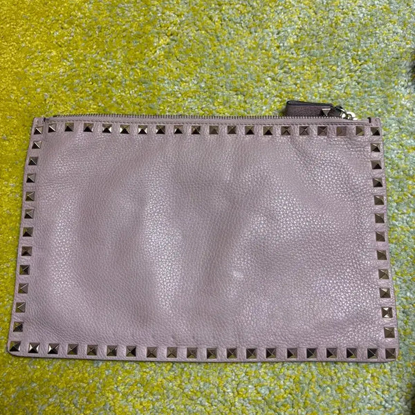 [BUNJANG] Valentino Rockstud Clutch Bag Pink/Nude / 발렌티노 락스터트 클러치