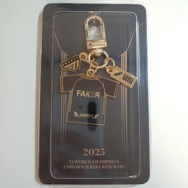 [BUNJANG] T1 Faker Worlds Championship 2025 Jersey Keychain / T1 페이커 월즈 우승 유니폼 키링