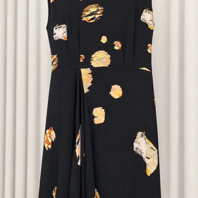 [BUNJANG] AllSaints Women's Silk Black Pattern Dress / 올세인츠 여성 실크 원피스