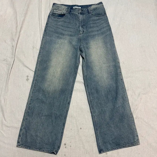 [BUNJANG] Vivastudio Sandwashing Wide Denim Pants L / 비바스튜디오 샌드워싱 와이드 데님팬츠 L