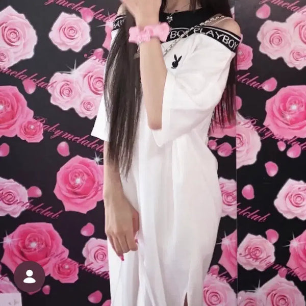 [BUNJANG] Playboy Baby Metal Club One-Piece Dress M / Playboy 플레이보이 원피스 m 베이비메탈클럽 갸루