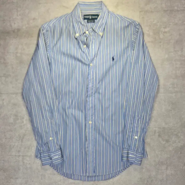 [BUNJANG] Polo Ralph Lauren Blue Striped Shirt / [만원샵) 폴로 랄프로렌 블루 스트라이프 셔츠