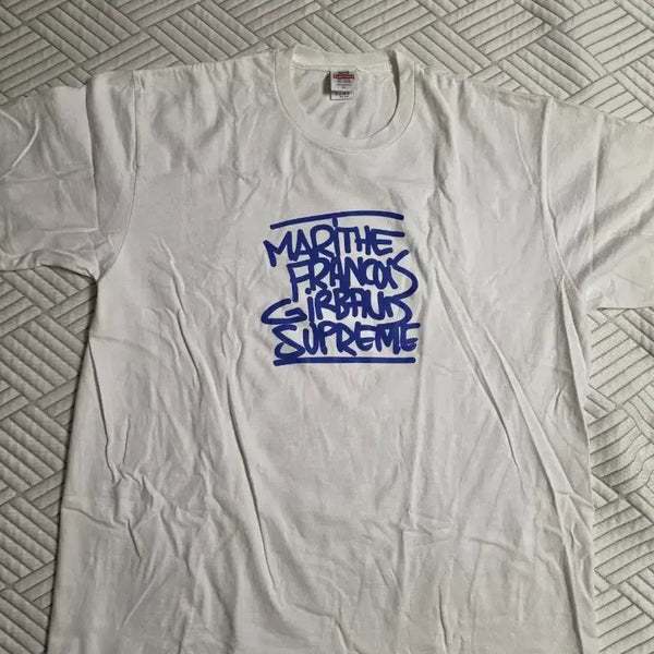 [BUNJANG] Supreme x Marithe Francois Girbaud Collaboration T-Shirt White XL / 슈프림 x 마리떼 프랑소와 저버 티셔츠 화이트 - XL