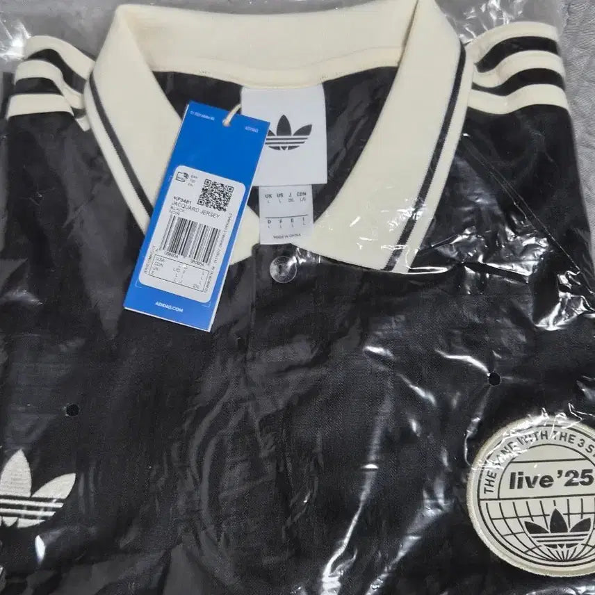 [BUNJANG] Adidas Oasis Jacquard Jersey Shirt Black L / 아디다스 오아시스 자카드 저지 셔츠