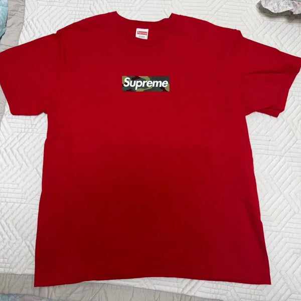[BUNJANG] Supreme Box Logo T-Shirt Red M / 슈프림 레드 박스로고 반팔 m사이즈팝니다