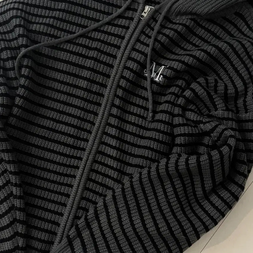 [BUNJANG] Musent Knit Hooded Zip-Up / 무센트 니트 후드집업