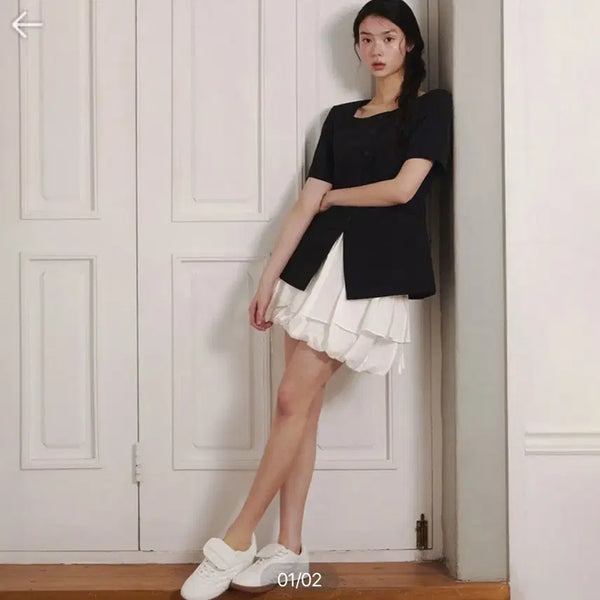 [BUNJANG] It MICHAA Flare Mini Skirt Size 55 / 잇미샤 플레어 미니스커트 55사이즈 (새것)