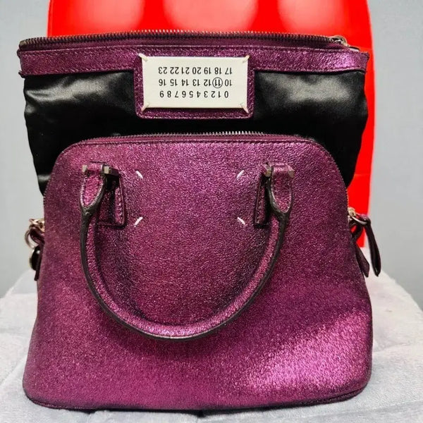 [BUNJANG] Maison Margiela 5AC Mini Bag Purple Leather / 메종 마르지엘라 5ac 미니 "정품"