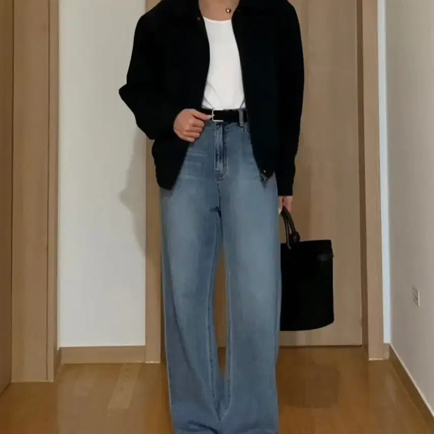 [BUNJANG] Dami Company Blouson Jacket Black / 다미컴퍼니 블루종 자켓 블랙 새상풉