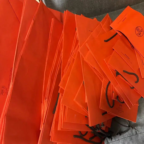 [BUNJANG] Hermès Shopping Bags Bundle Set (40 pcs) / 에르메스 쇼핑백 40 장 일괄판매