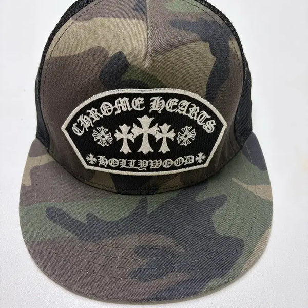 [BUNJANG] Chrome Hearts King Taco Mesh Trucker Hat Camo / 크롬하츠 킹 타코 메쉬 트러커 햇 카모