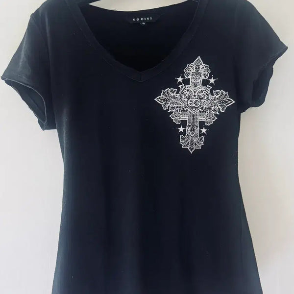 [BUNJANG] Egoist Slim Fit Short Sleeve T-Shirt / 에고이스트 슬림핏 반팔