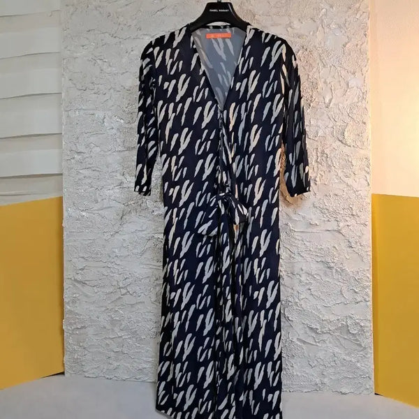 [BUNJANG] Wrap Style Cooling Maxi Dress Outerwear / 랩스타일 냉감원피스 롱아우터 바캉스룩비치웨어/롱가디건