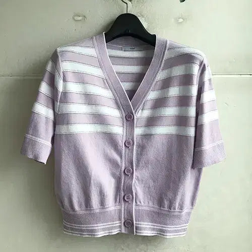 [BUNJANG] Le Shop Genuine Striped Summer Cardigan / 르샵 정품/2023-통통55.66/새거수준