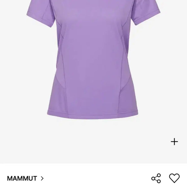 [BUNJANG] Mammut Energy Firstlayer T-Shirt Women's / [마무트] 에너지 퍼스트레이어 티셔츠 우먼