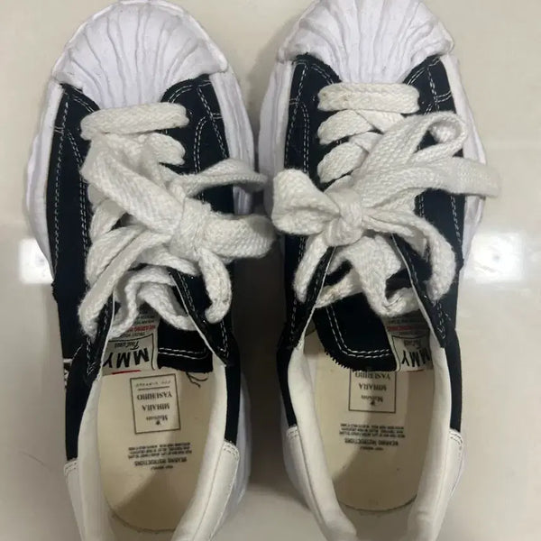 [BUNJANG] Mihara Yasuhiro Blakey Sneakers Black White / MMY 미하라야스히로 스니커즈 블랙 화이트 블레이키