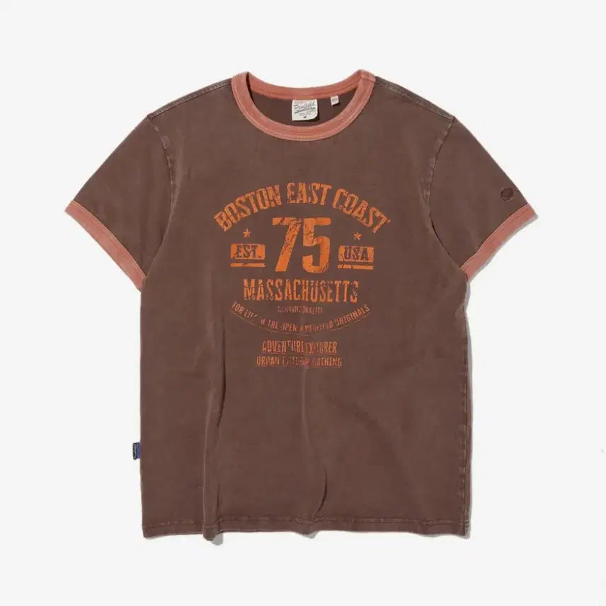 [BUNJANG] Penfield Lettering Graphic Ringer T-Shirt / 펜필드 레터링 포인트 빈티지 그래픽 링거 반팔티