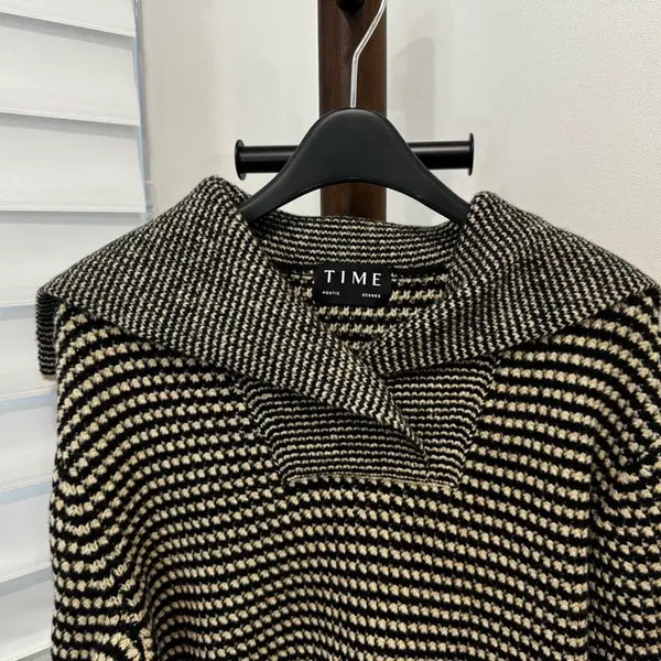 [BUNJANG] TIME by Handsome Sailor Collar Knit / 한섬 TIME 세일러카라 니트