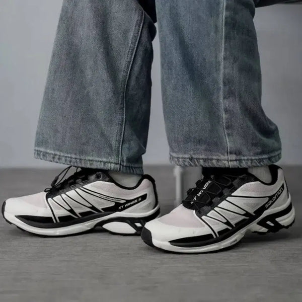 [BUNJANG] Salomon XT-Wings 2 Cradle Pink Vanilla Black Sneakers / 살로몬 XT-윙스 2 크래들 핑크 바닐라 블랙 260사이즈