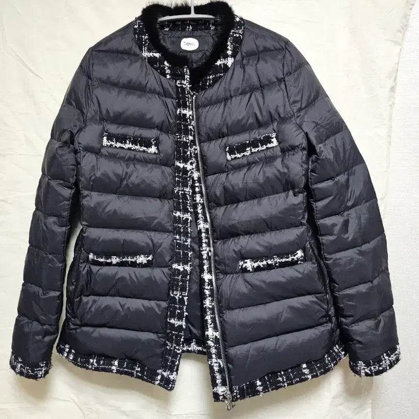 [BUNJANG] DEWL Tweed Lightweight Padded Jacket Slim Fit Size 66 / 듀엘 트위드 경량 패딩 자켓 슬림핏(66사이즈)