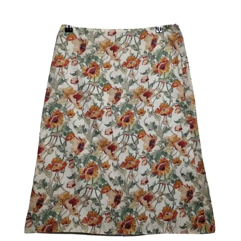 [BUNJANG] LES PETITES Flower Pattern Mini Skirt (28 inch) / LES PETITES... 플라워 패턴 미니스커트 [28인치]