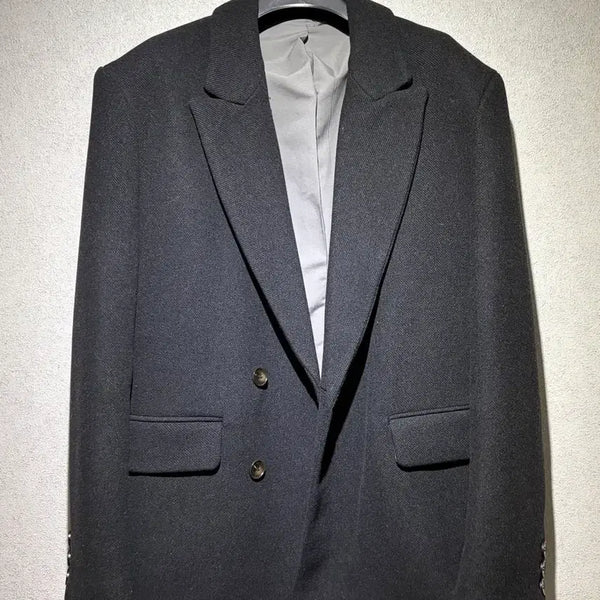 [BUNJANG] Zara Black Double-Button Jacket / 자라 블랙 더블 버튼 자켓