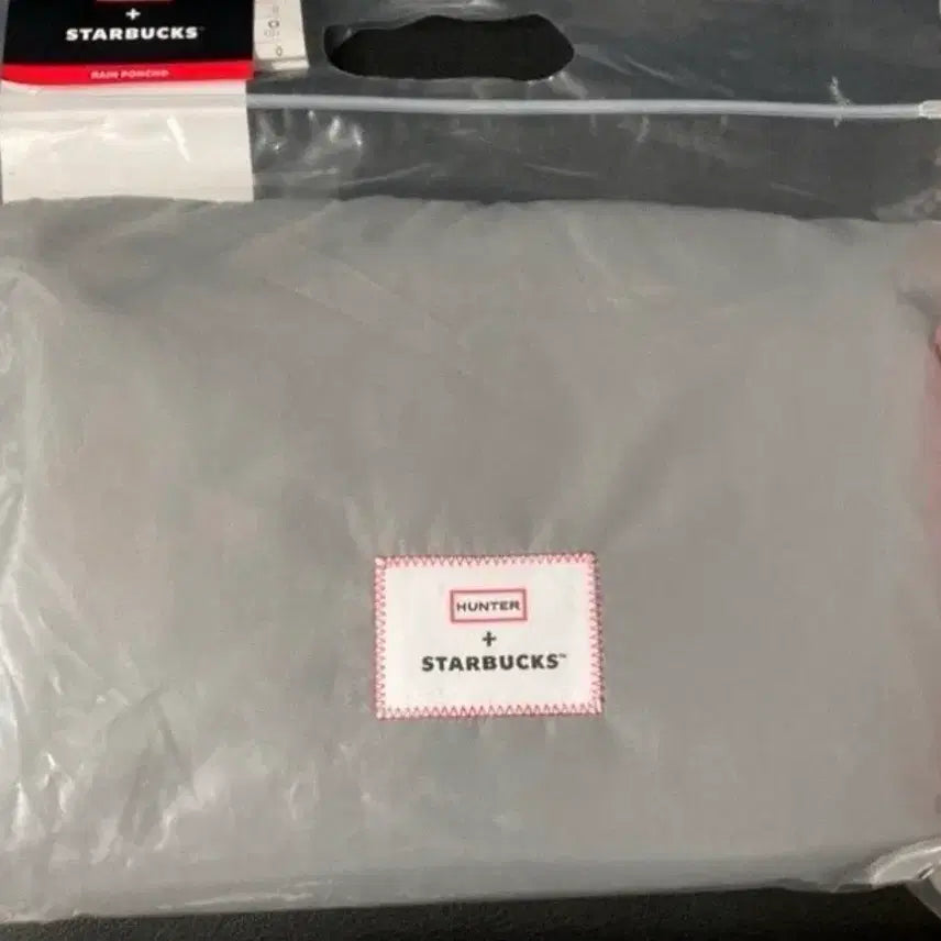 [BUNJANG] Starbucks x Hunter Rain Poncho Grey / 스타벅스 레인판초 그레이(새제품)