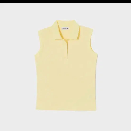 [BUNJANG] Lacoste Sleeveless Polo Shirt Yellow / 라코스테 민소매 폴로셔츠 옐로우