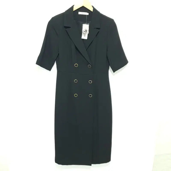 [BUNJANG] Chicline Adrian Double Button Long Dress M / 시크라인 아드리안 더블 버튼 원피스 롱 M_S2309