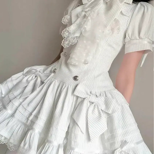 [BUNJANG] Lolita Birthday Dress Set Black / 로리타 생일상 원피스 셋업 중브 정품 블랙