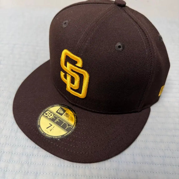 [BUNJANG] New Era San Diego Padres Fitted Cap Brown 7 1/4 / 새제품) 뉴에라 샌디에이고파드리스 피티드캡 브라운 7 1/4