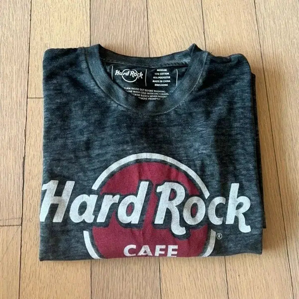 [BUNJANG] Hard Rock Cafe Burnout Logo T-Shirt / (새상품)하드락카페 번아웃 로고 반팔티