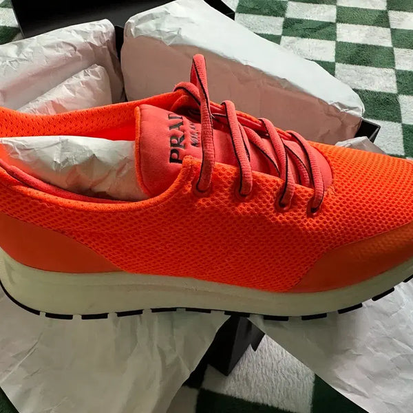 [BUNJANG] Prada Sneakers Orange / 프라다 스니커즈 오렌지