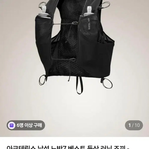 [BUNJANG] Arc'teryx Rho LT Running Vest Black M / (정품.물통미사용)아크테릭스 노반 7 러닝 베스트 블랙 M 새제품급