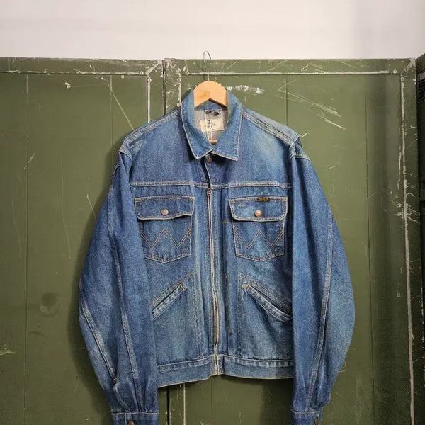 [BUNJANG] 1990s Wrangler Japan 24MJZ Trucker Denim Jacket M / 1990's 랭글러 재팬 24MJZ 트러커 청자켓 데님자켓 M
