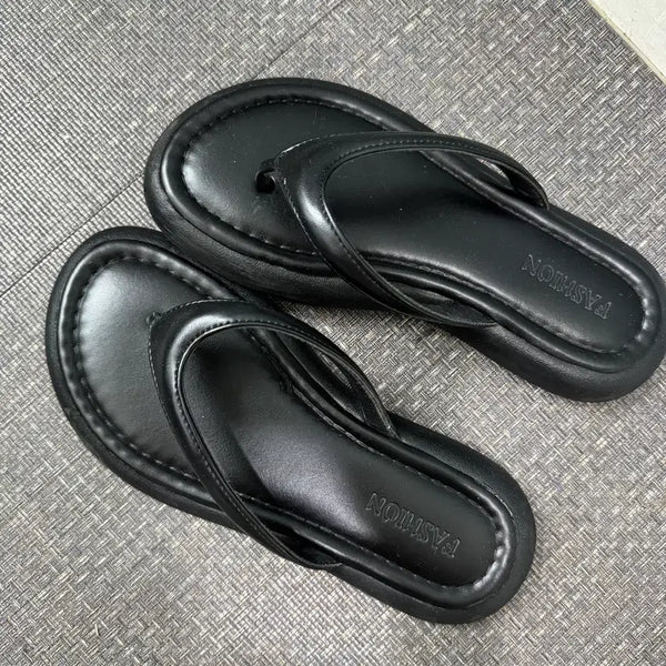 [BUNJANG] Black Flip-Flop Sandals / 블랙 쪼리 샌들230