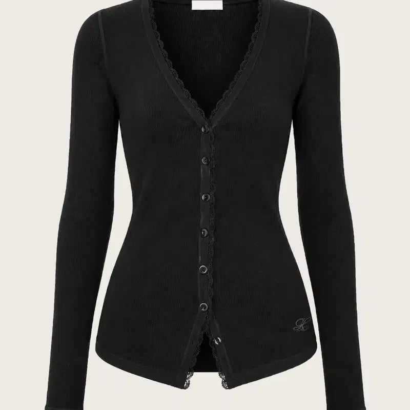 [BUNJANG] Klishir Frappe Cardigan Black Wonyhouse Collaboration / (새상품) 클리시어 프라페 가디건 블랙 워니하우스 콜라보