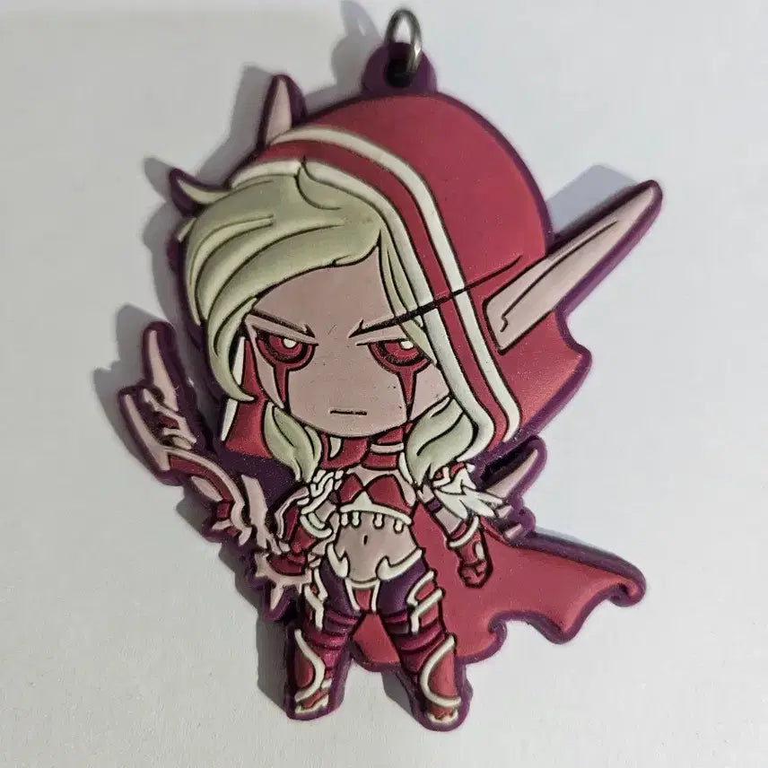 [BUNJANG] World of Warcraft Sylvanas Rubber Keychain / 월드 오브 워크래프트 실바나스 러버 열쇠고리