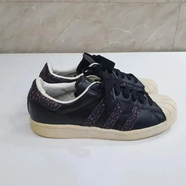 [BUNJANG] Adidas Superstar 80s Black Craft Pink Shoes / 아디다스 슈퍼스타80s 블랙 크래프트핑크 250