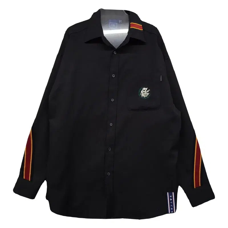 [BUNJANG] Romantic Crown Black Shirt S / 로맨틱크라운 블랙 셔츠 S