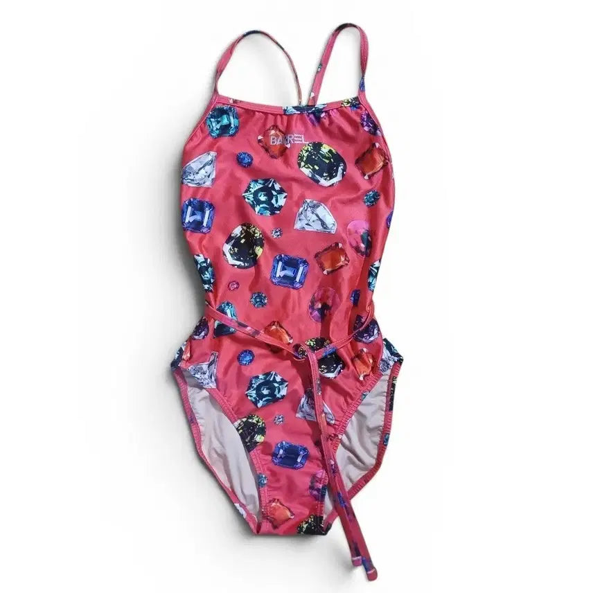 [BUNJANG] Barrel Red Jewel Women's Swimsuit XS / 배럴 레드 쥬얼 여성 수영복 xs