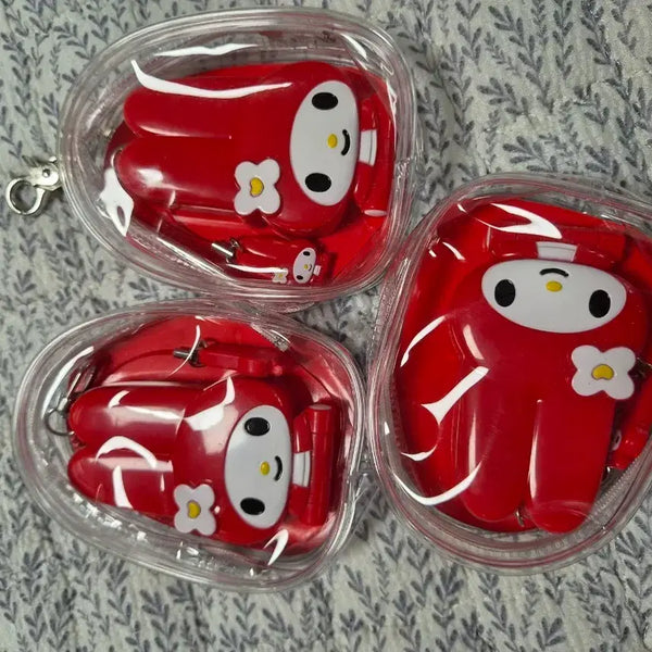 [BUNJANG] My Melody Red Earphone Case Keychain / 마이멜로디 빨강색 이어폰 케이스 키링