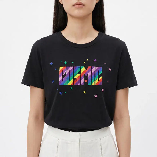 [BUNJANG] Maje Terence Cosmic Graphic Black T-Shirt / 마쥬 테렌스 코스믹 그래픽 블랙 티셔츠 1사이즈