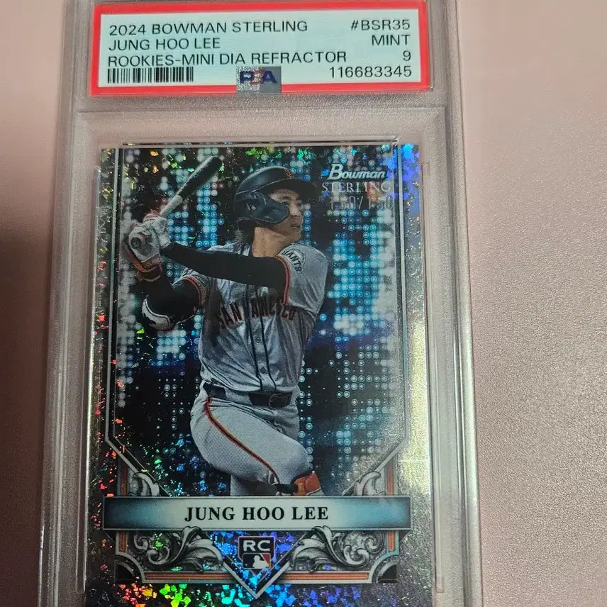 [BUNJANG] Lee Jung Hoo PSA 9 2024 Baumann Sterling Refractor Rookie Card / 이정후 PSA 9등급 150/150번 2024 바우만스털링 리플렉터 루키