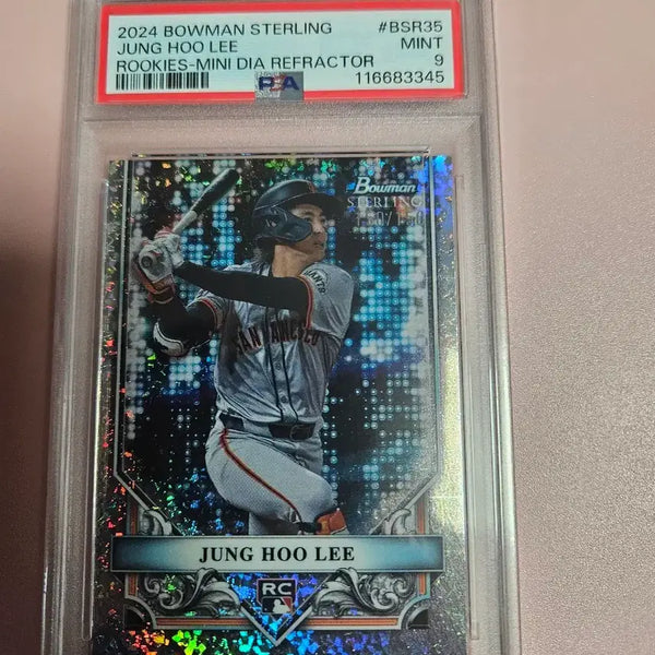 [BUNJANG] Lee Jung Hoo PSA 9 2024 Baumann Sterling Refractor Rookie Card / 이정후 PSA 9등급 150/150번 2024 바우만스털링 리플렉터 루키