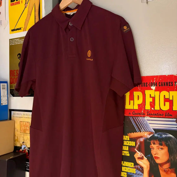 [BUNJANG] Beanpole Burgundy Short Sleeve Polo T-Shirt / 빈폴 버건디 반팔 카라티