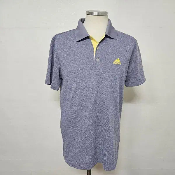 [BUNJANG] Adidas Lavender Collar Short Sleeve T-Shirt Size 100 / (100) 아디다스 연보라 카라 반팔티 (사이즈 100)
