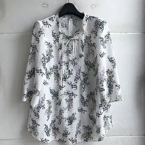 [BUNJANG] Crocodile Lady Women's Polyester Patterned Blouse / 크로커다일레이디 정품- 77/새거수준